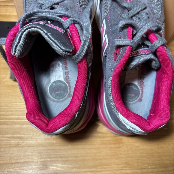 New Balance 990 USA Encap suede Sz 8  gray pink sneakers shoes W990GP3 Women - Picture 6 of 8